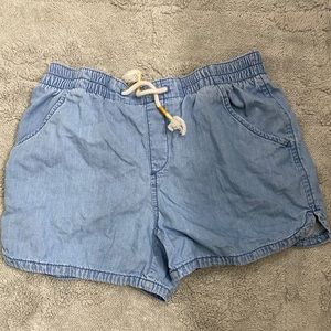 Girls old navy soft chambray shorts size 12